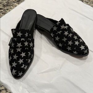 REBECCA MINKOFF Suede Mika Star Mules